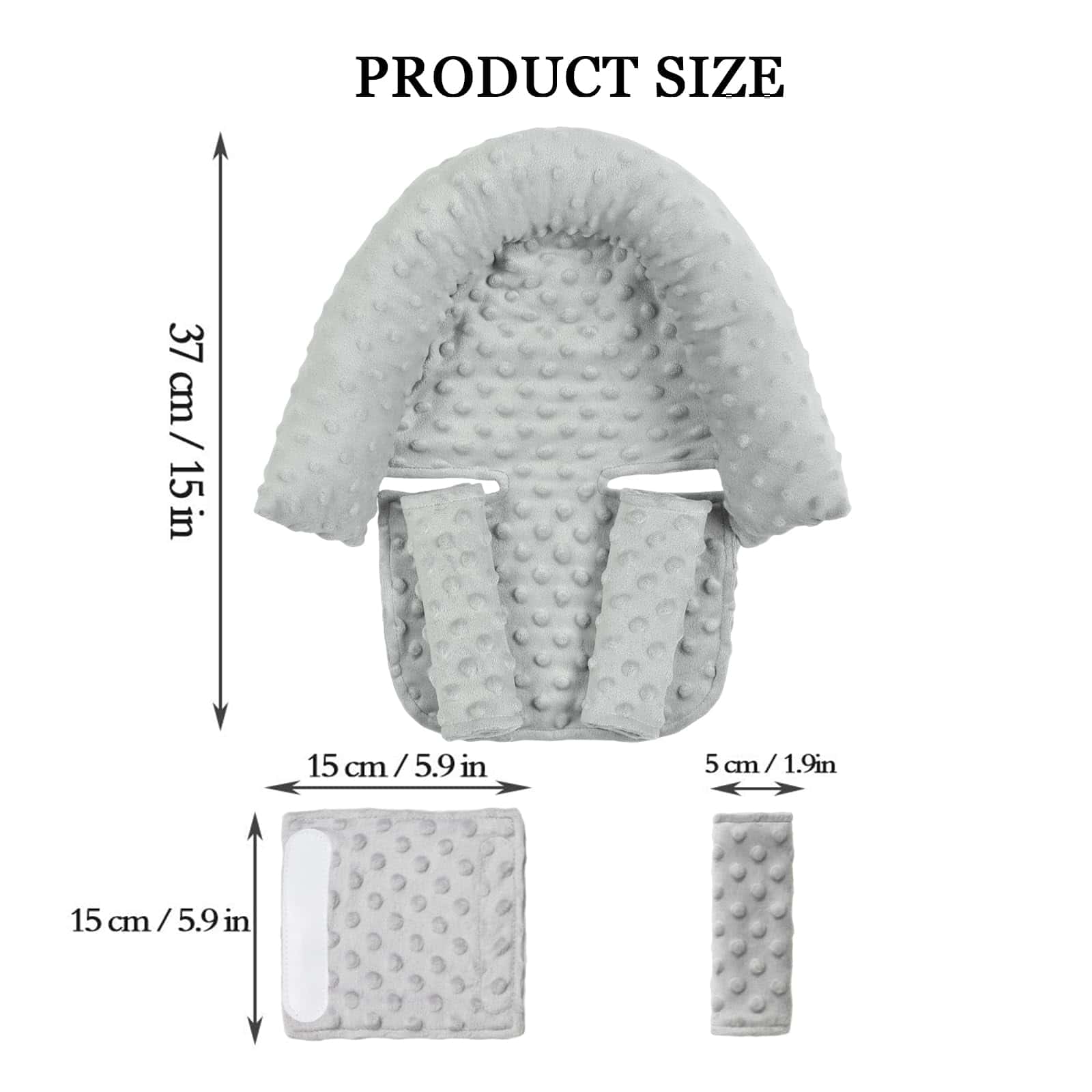 Cojín para la cabeza y cubiertas de correas para asiento de - Image 4