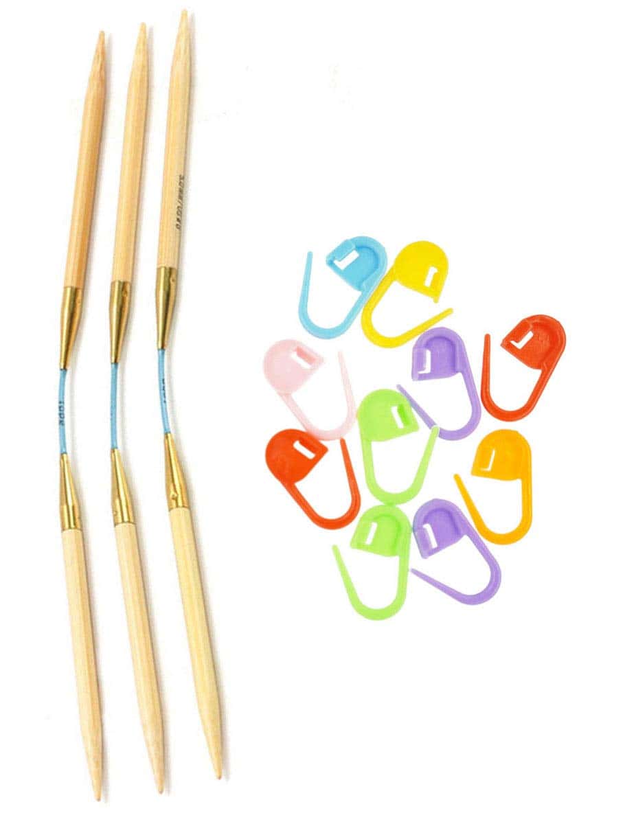 Agujas de tejer addi FlexiFlips XL Bamboo de 12 pulgadas