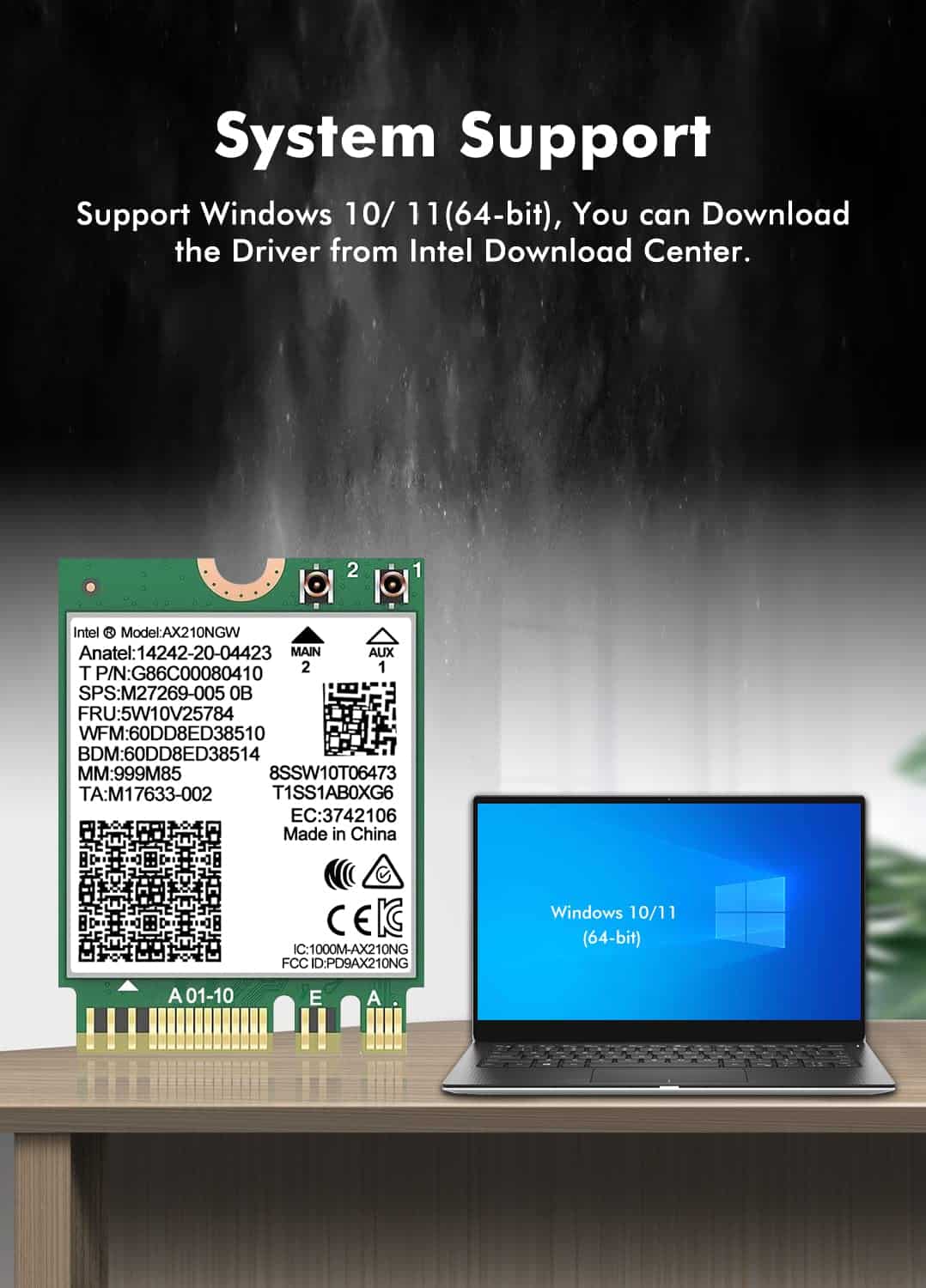 Tarjeta Inalámbrica Wifi 6e Intel Ax210 Ngw Bluetooth 5.3 - Image 7