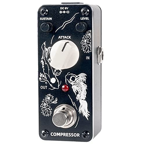 Pedal de compresión Sondery para guitarra eléctrica y bajo,