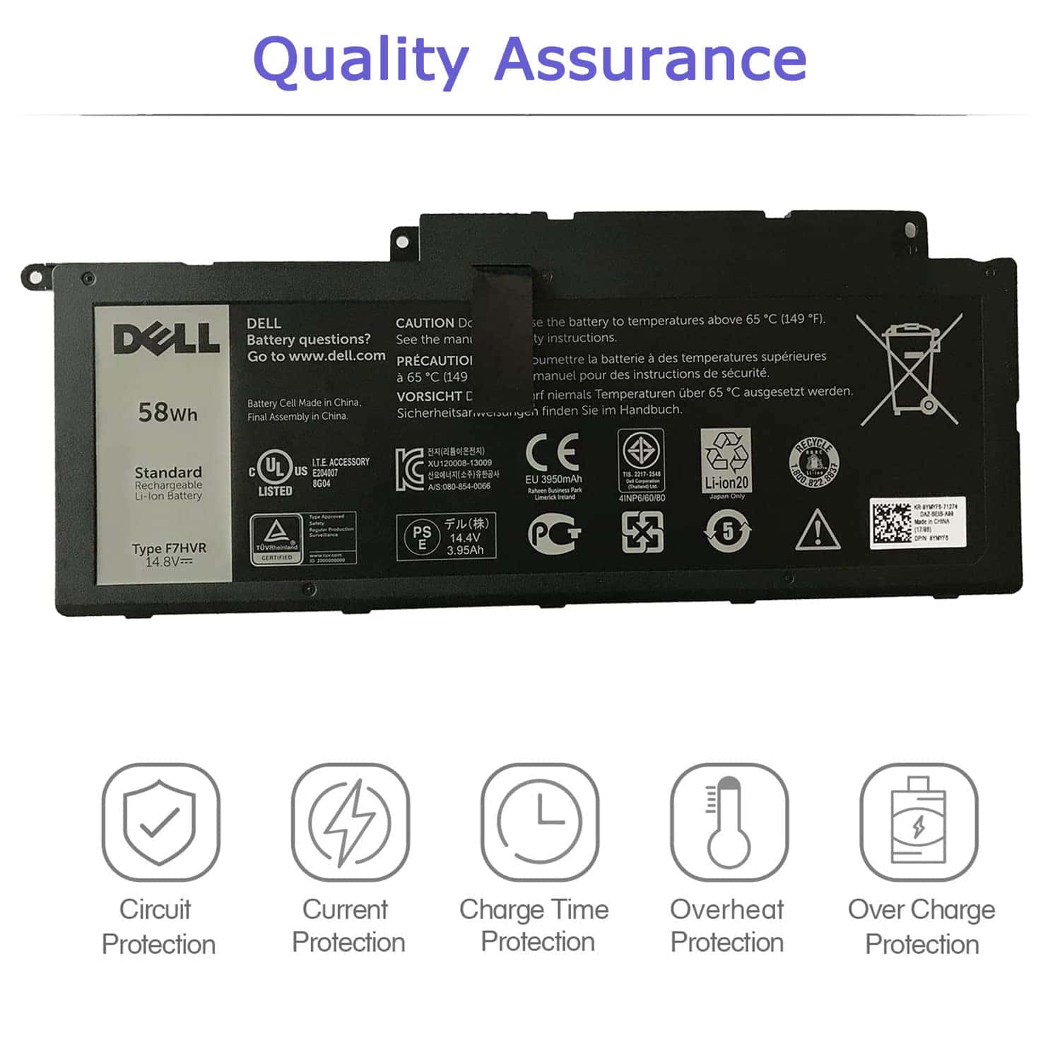 Batería para Laptop DELL F7HVR para Dell Insprion 14 7437 - Image 7