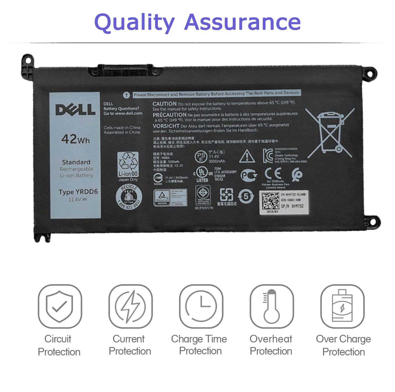 Batería para laptop DELL YRDD6 1VX1H para Dell Inspiron - Image 7