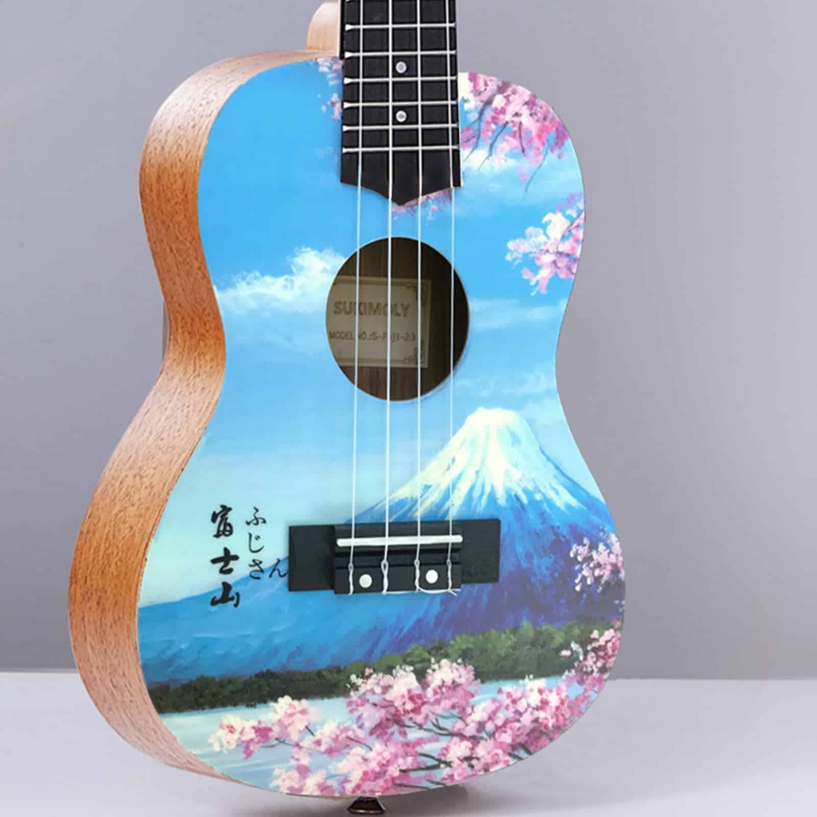 Ukelele de concierto SUKIMOLY de 23 pulgadas de caoba
