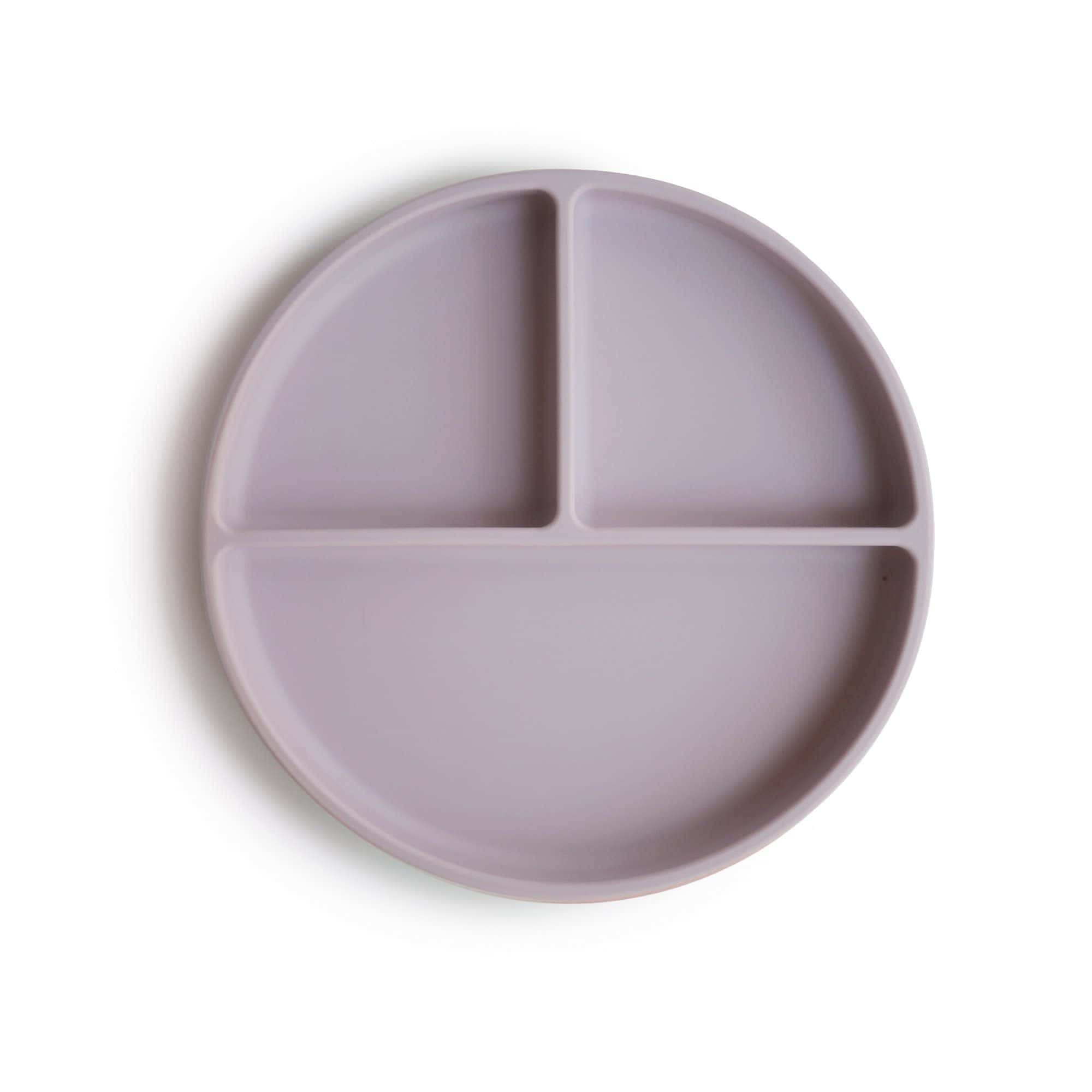 Plato de succión de silicona mushie | Diseño -Lila Suave