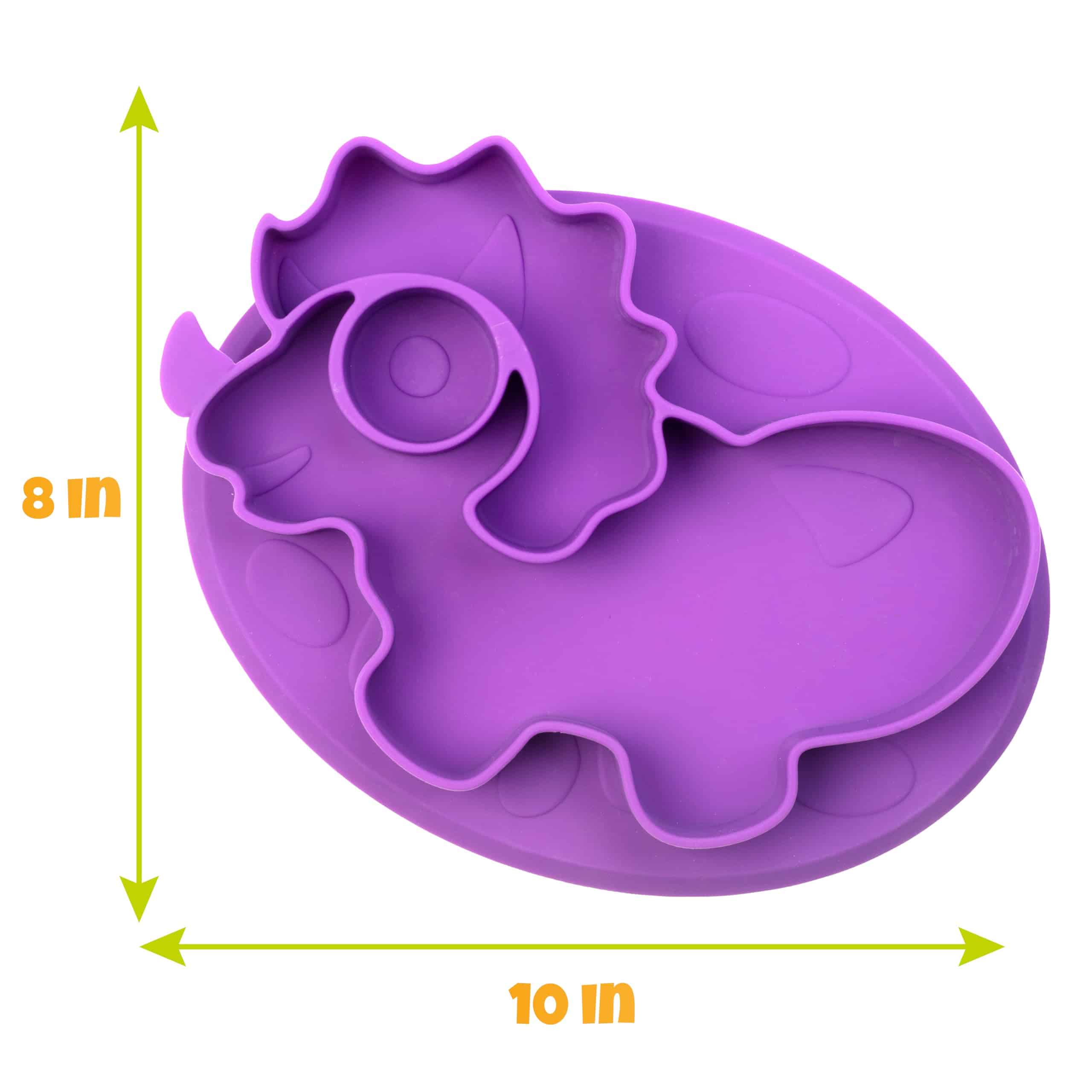 Platos de Compartimentos de Silicona de Dinosaurio- 3 PK - Image 5