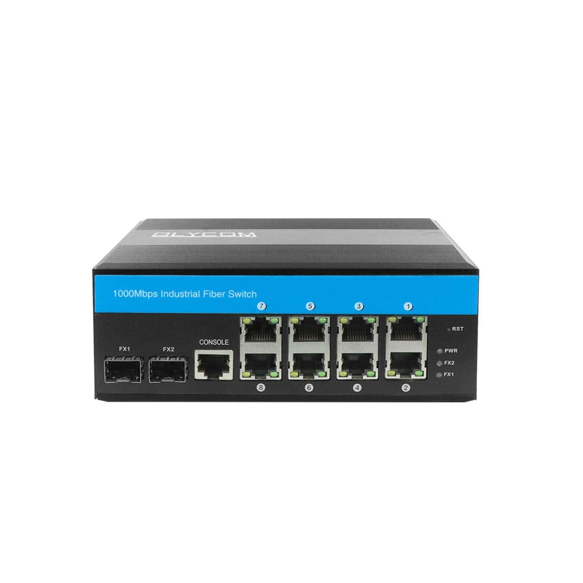 Alternative view of Switch Gigabit Ethernet Industrial Administrado L2 de 8