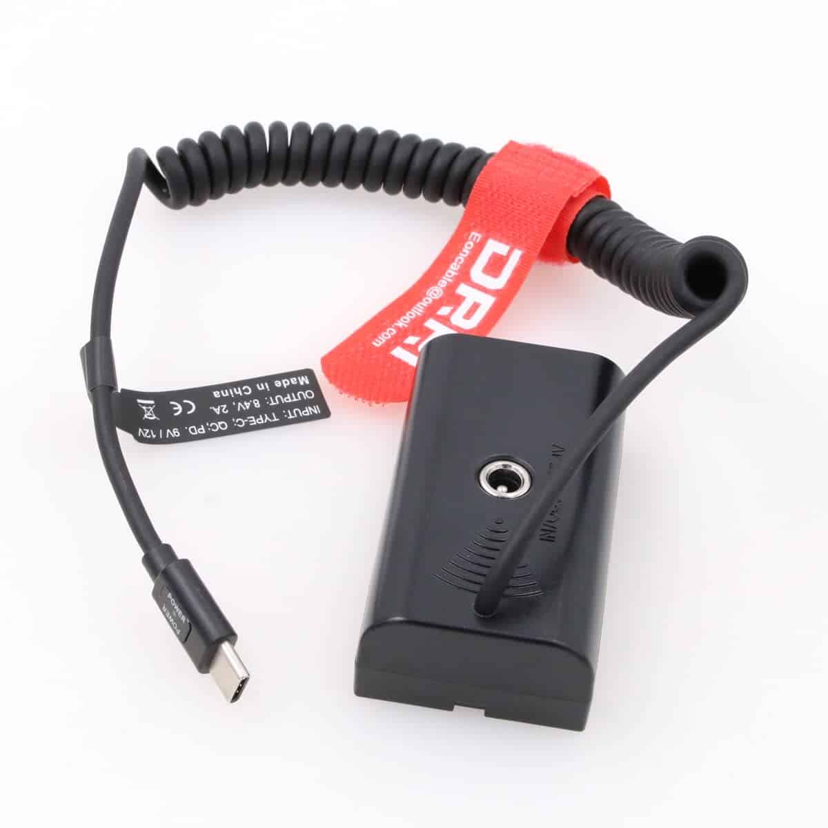 Cable De Alimentación Usb Tipo-c Pd Drri Np-f970 Para