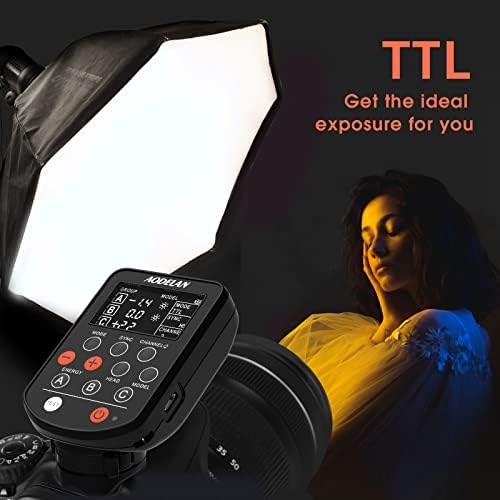 Flash Para Cámara Aodelan Inalámbrico Para Canon -Negro - Imagen 3