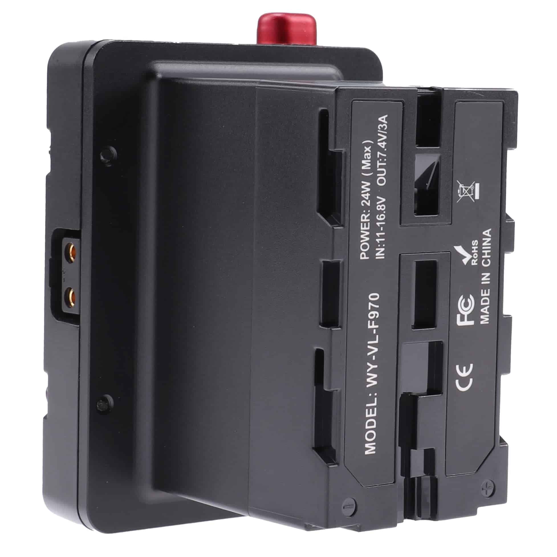 Adaptador de placa de batería en V-Lock a NP-F NP-F970 F960
