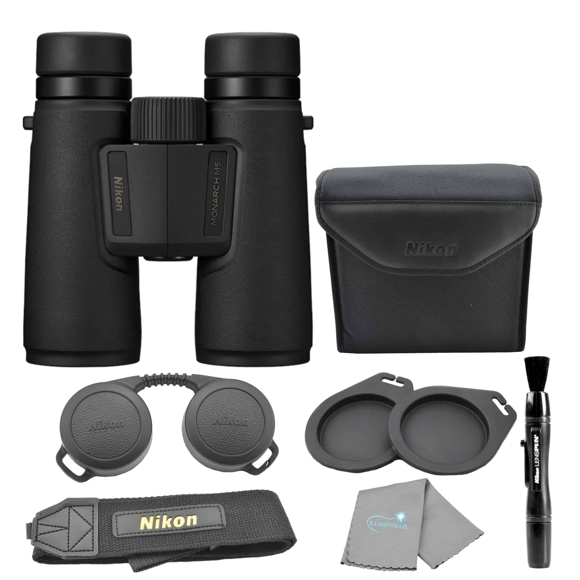 Prismáticos Nikon Monarch M5 10x42 (16768) Negro con Kit de