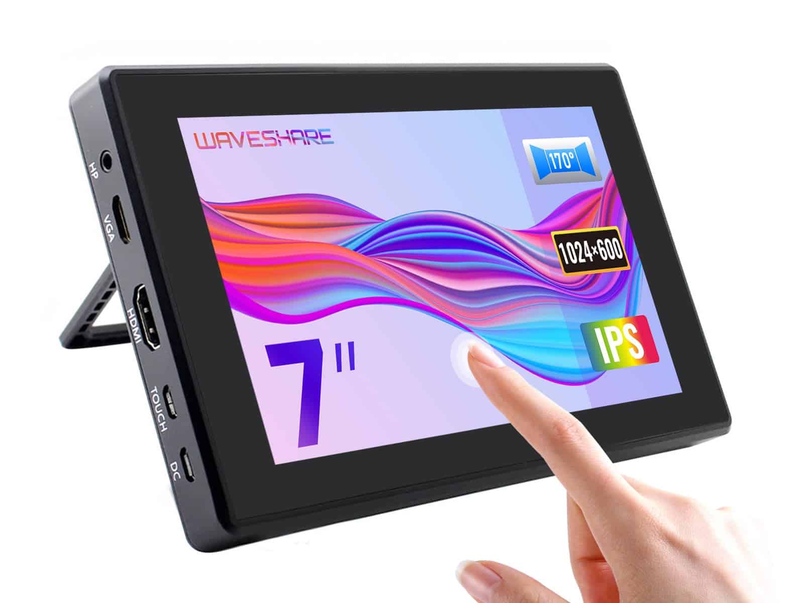 Pantalla Táctil WaveShare LCD Touch 7" para Raspberry Pi 4B