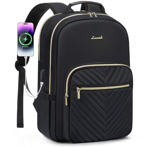 Mochila para Laptop LOVEVOOK de 18.4" con Puerto USB Negro