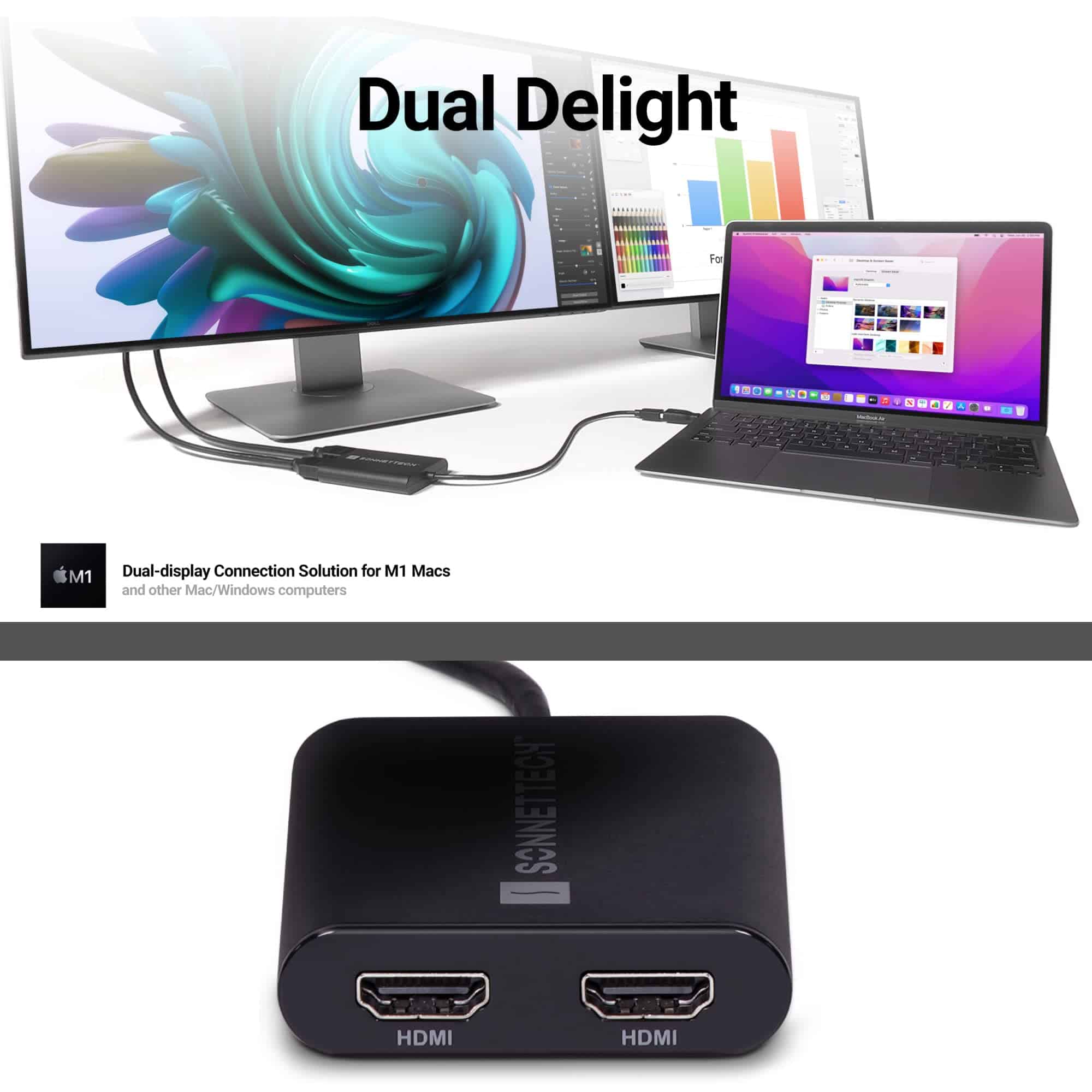 Adaptador HDMI Dual 4K Sonnet DisplayLink - Image 3