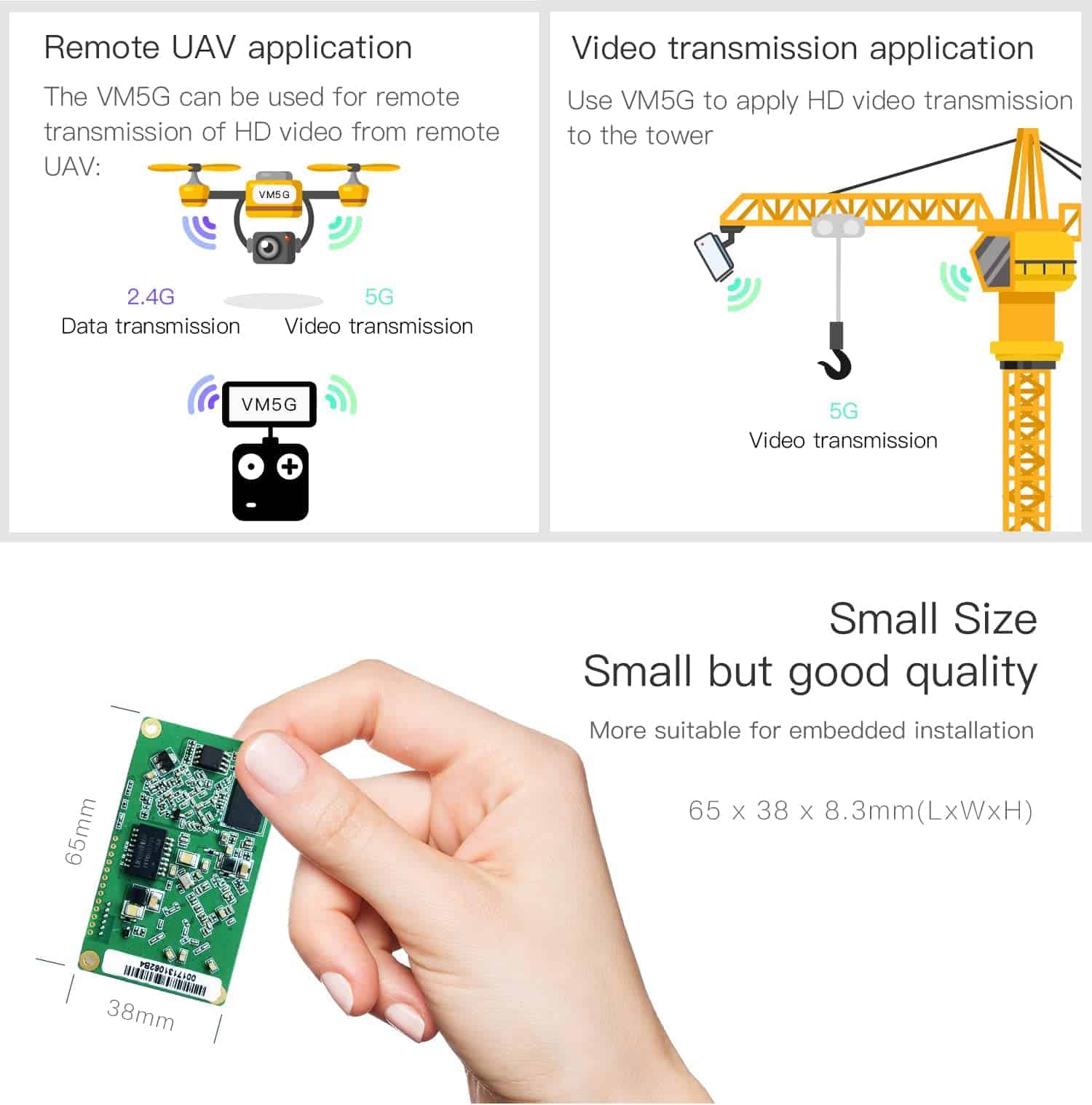Vonets VM5G Módulo Mini Puente WiFi/Repetidor WLAN/Router - Image 4