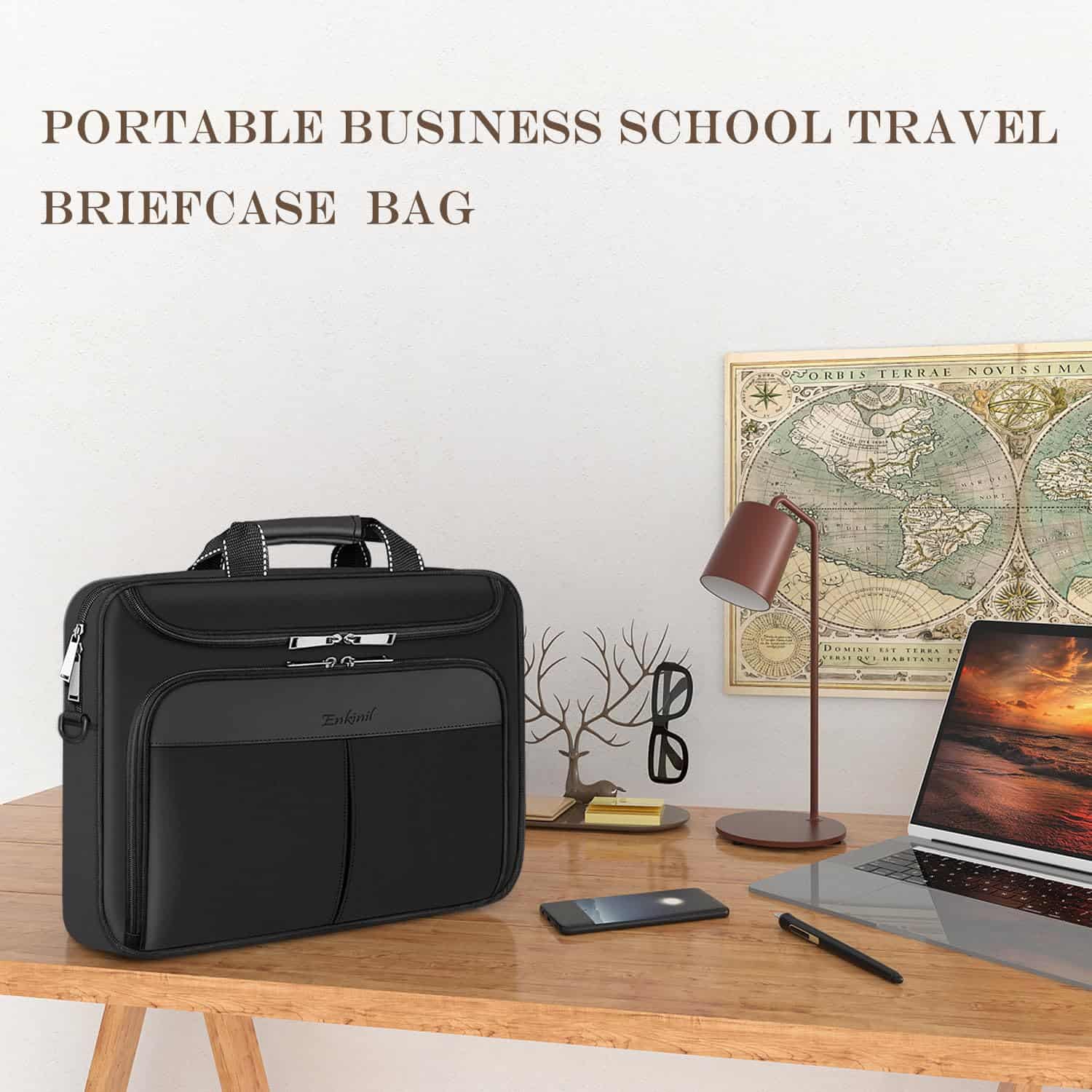 Bolso Para Laptop Enkinil, 17 Pulgadas, Impermeable, Bolso - Imagen 7