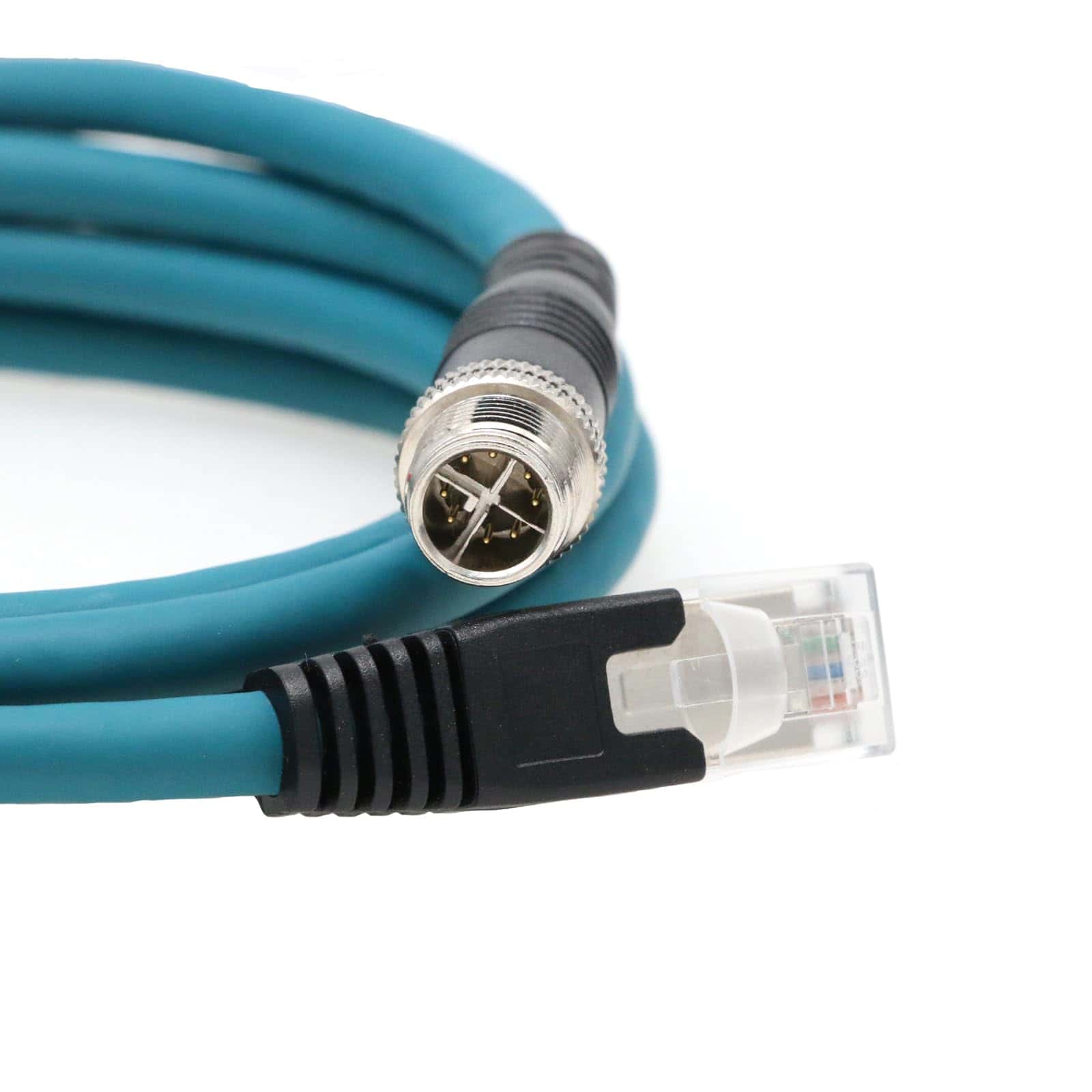 Cable Ethernet Blindado Cat7e Zblzgp M12 8 Posiciones
