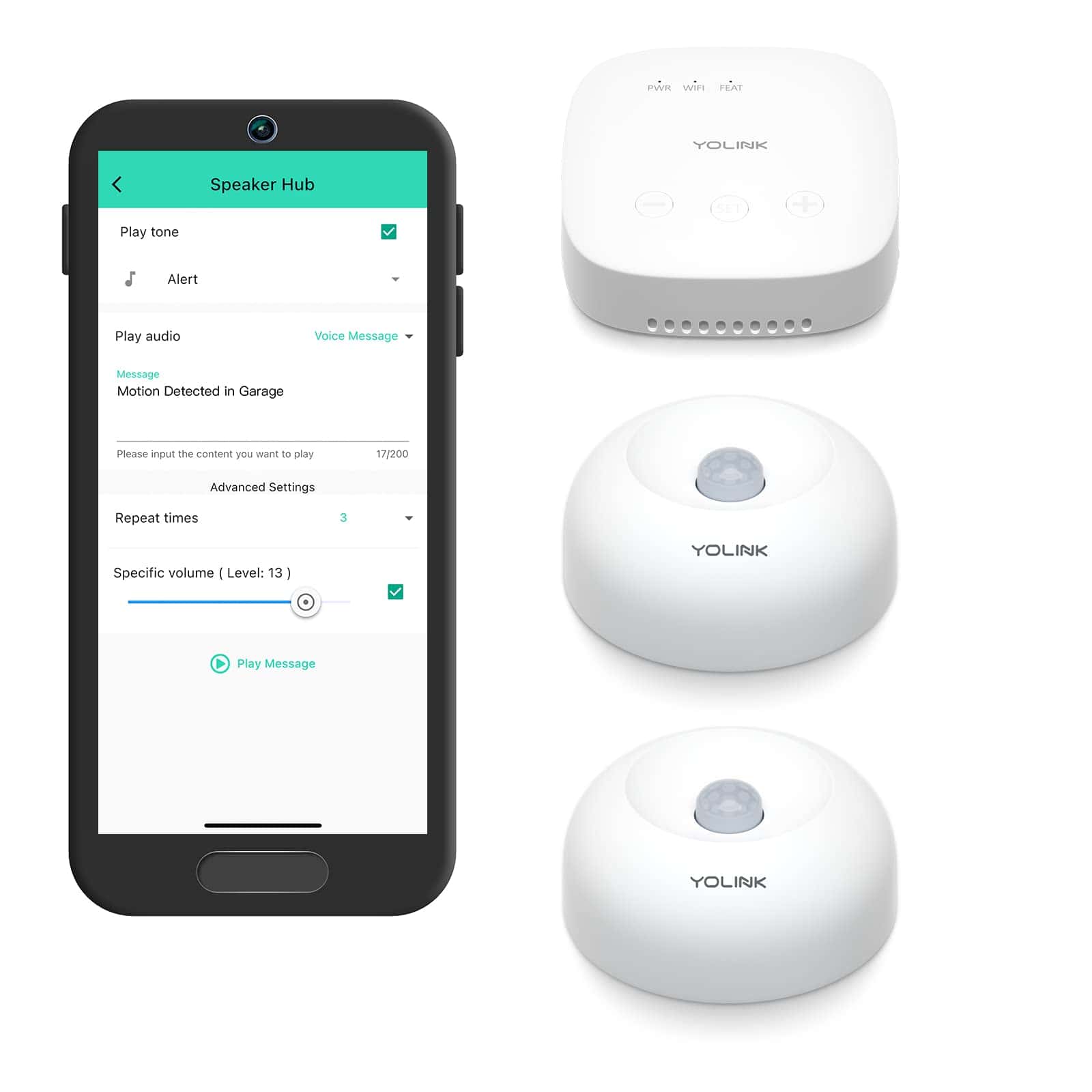 Kit de Seguridad y Hogar Inteligente YoLink SpeakerHub &