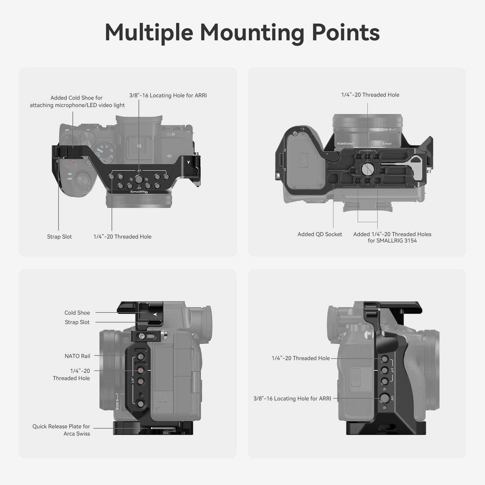 SmallRig Cage Completa para Sony Alpha 7R V/IV/S III/A7R - Image 6