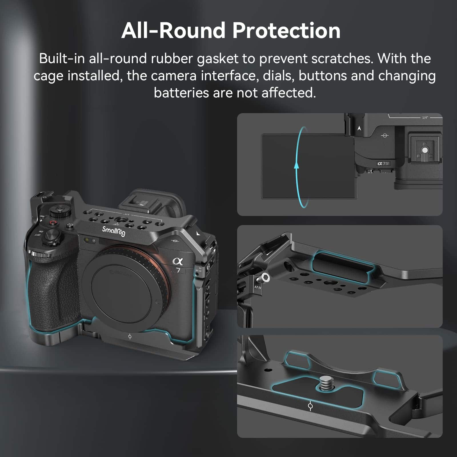 SmallRig Cage Completa para Sony Alpha 7R V/IV/S III/A7R - Image 5