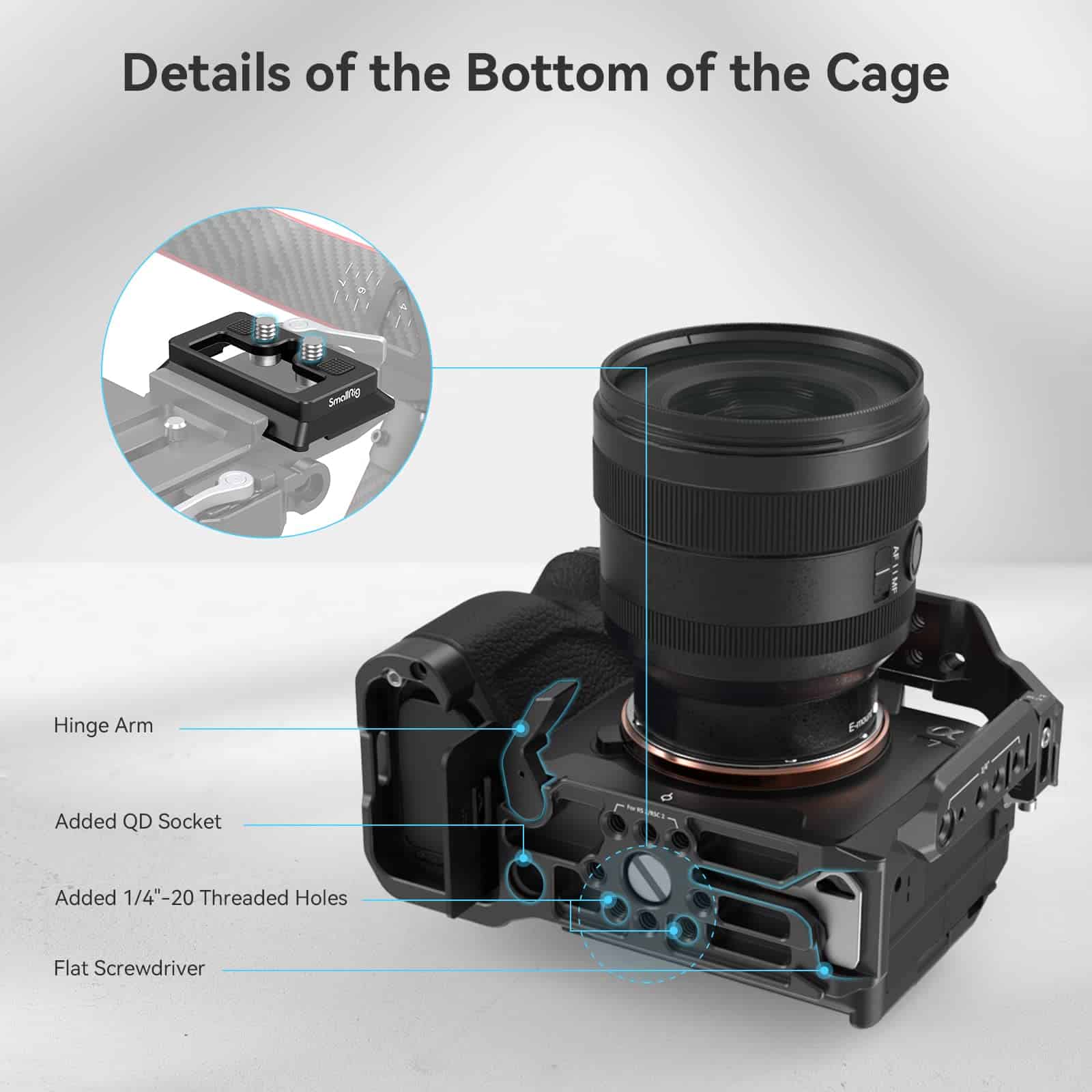 SmallRig Cage Completa para Sony Alpha 7R V/IV/S III/A7R - Image 7