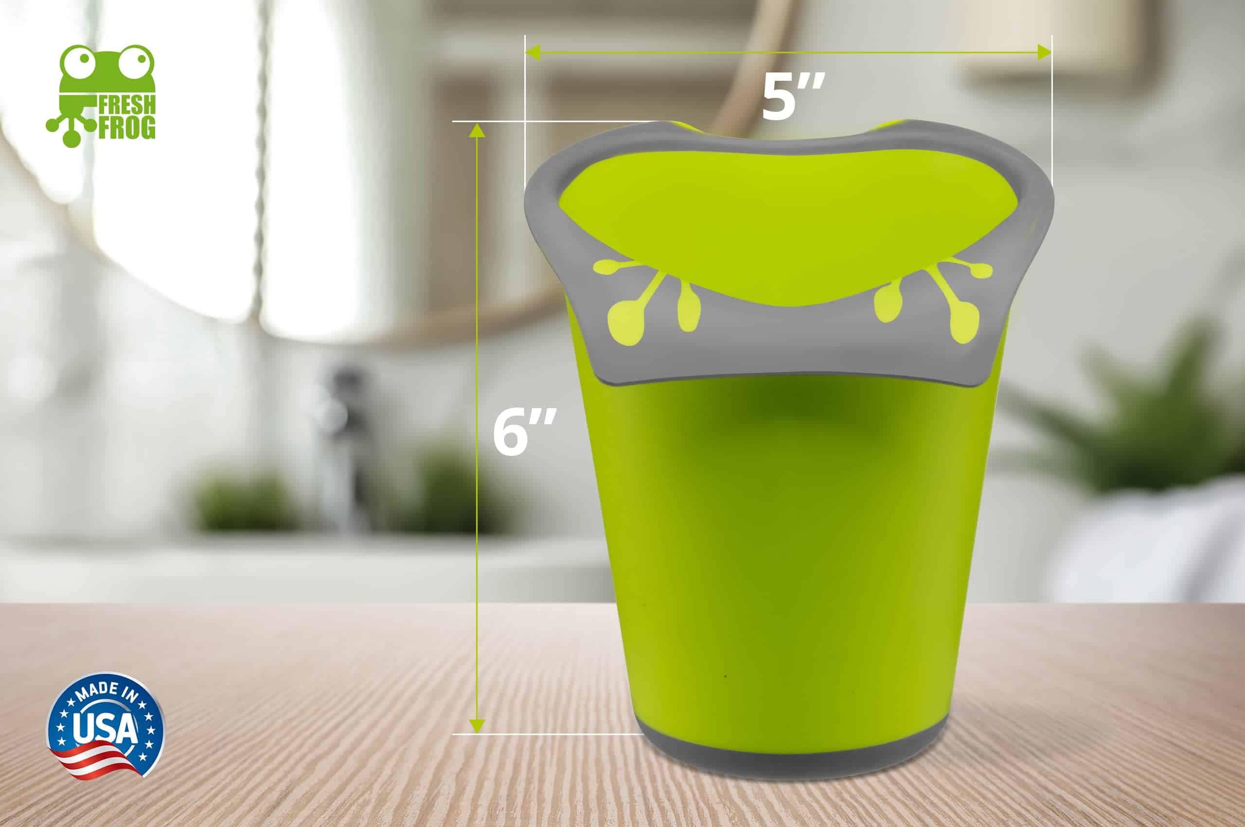 FRESH FROG - Vaso de Baño de Plástico (800ml, 27 onzas - Imagen 4