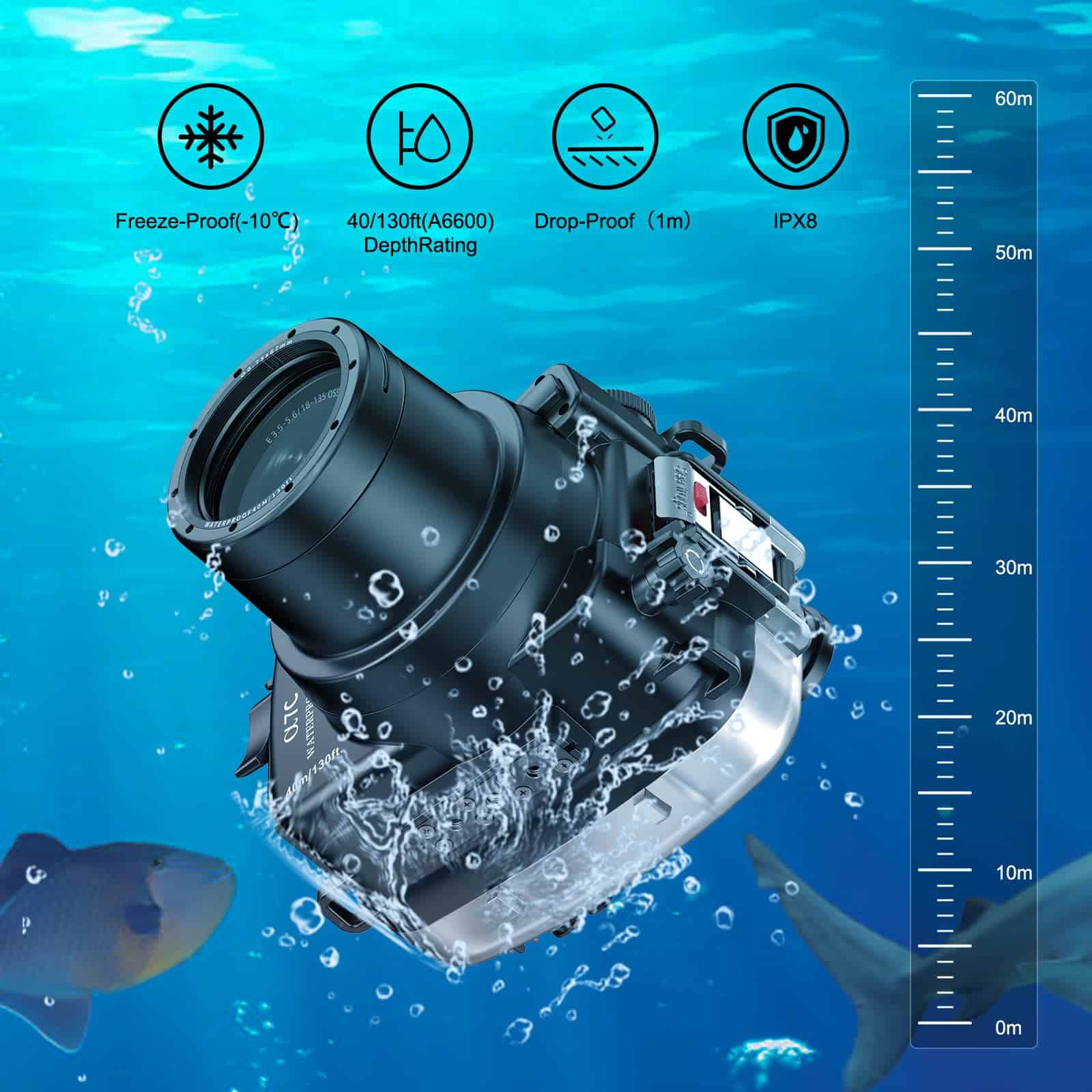 Funda Impermeable para Cámara Sea Frogs -Black - Image 5