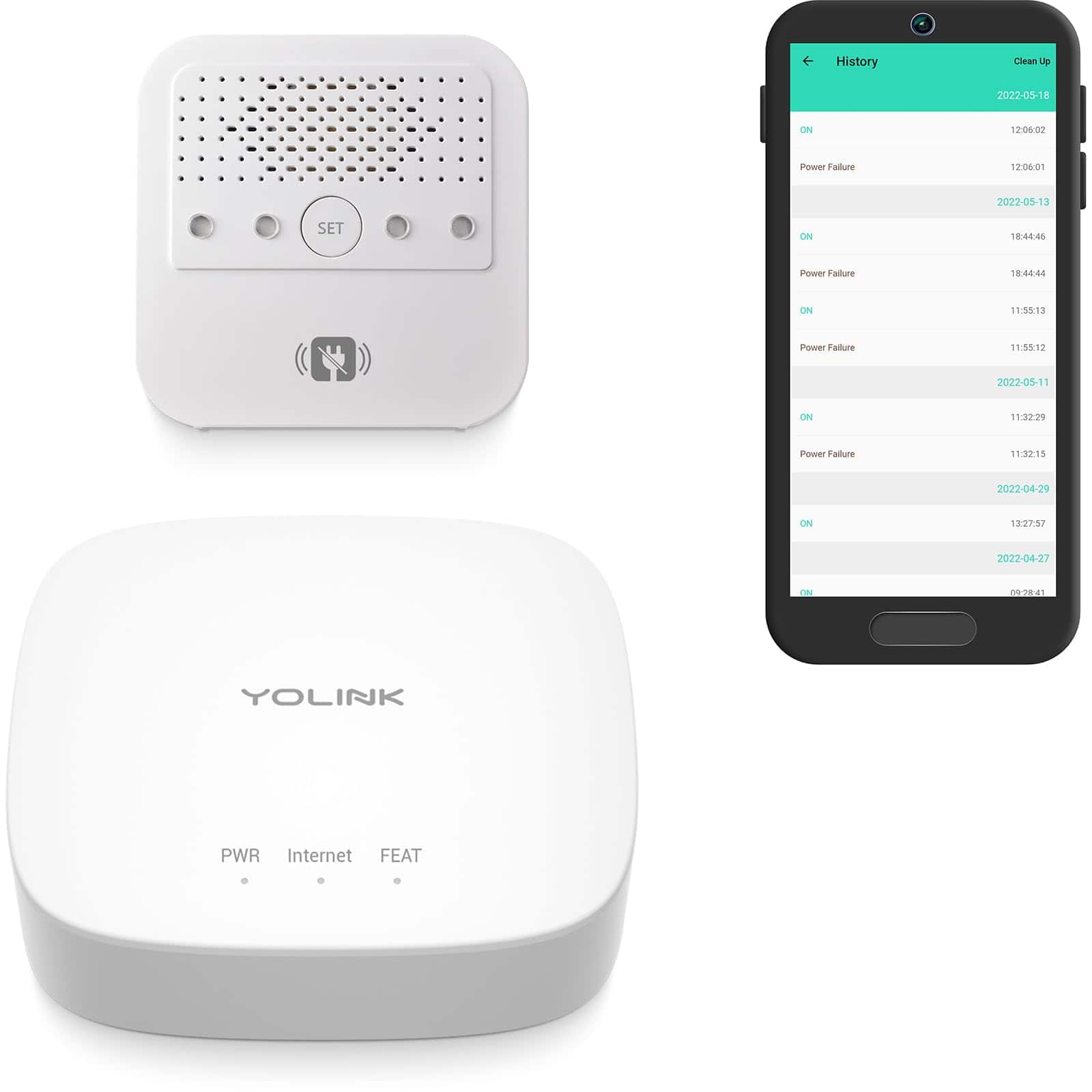 Kit de Alarma de Falla de Energía Inteligente YoLink & Hub,