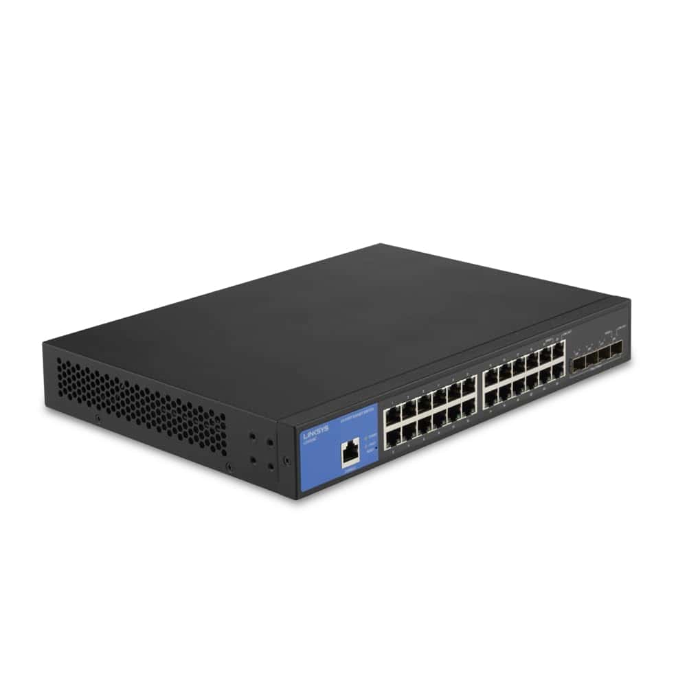 Switch Ethernet Gigabit Administrado de 24 Puertos con 4