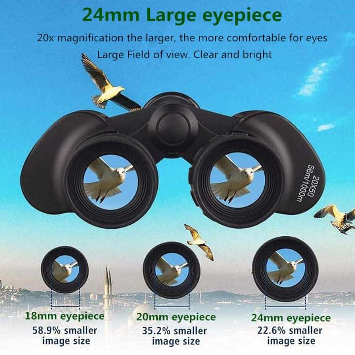 Binoculares para adultos y niños, 20x50 de alta potencia - Imagen 4