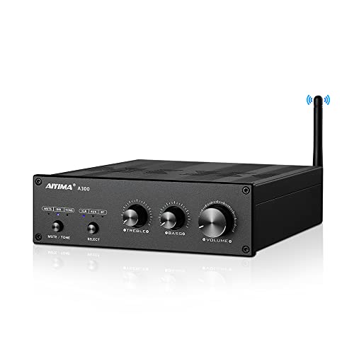 Amplificador Aiyima A300 Bluetooth 5.0 300W x 2 -Negro