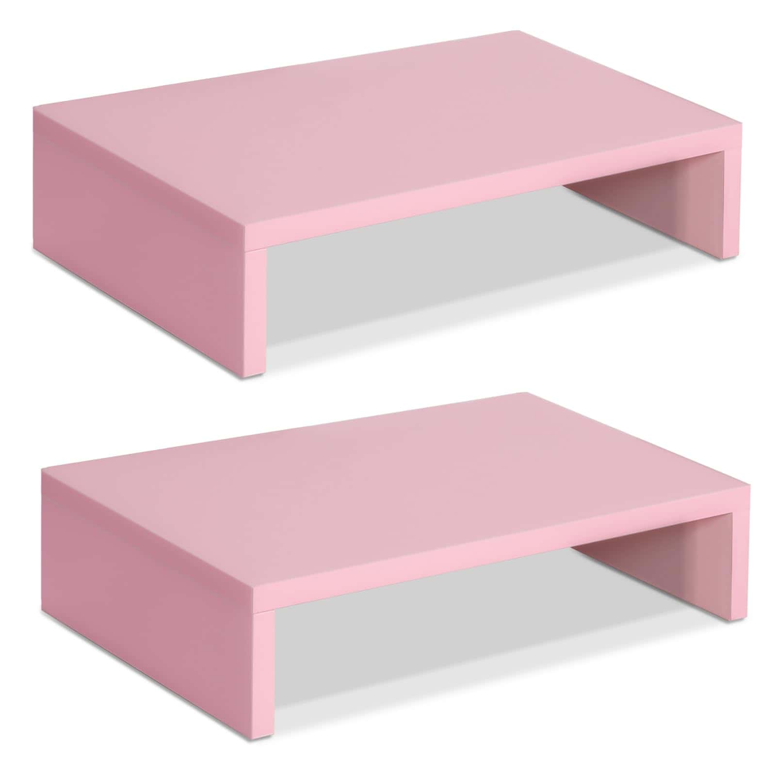 Soporte Elevador De Monitor Teamix Pink-2 Pack, Soporte De