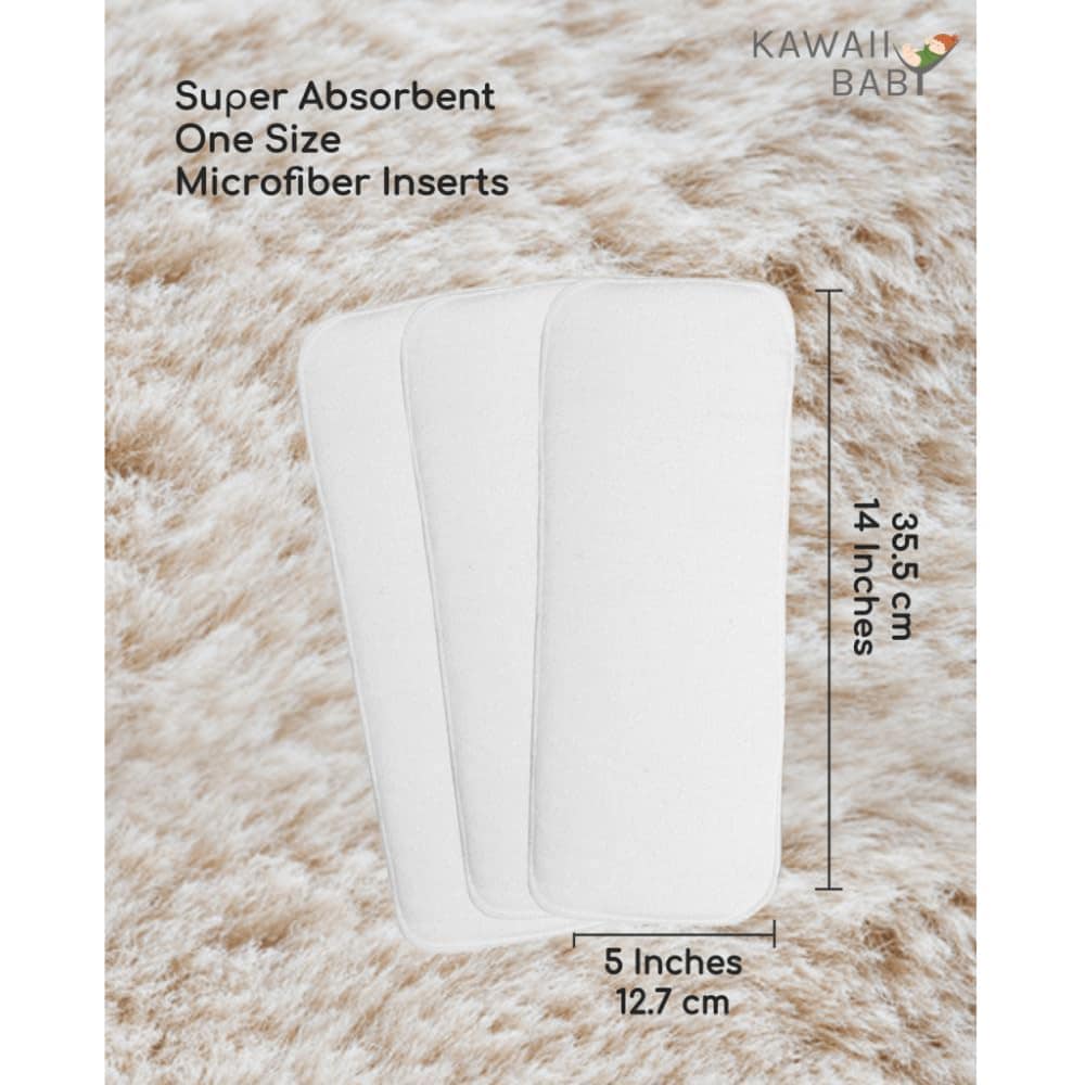 KaWaii Pañal de tela de talla única con inserción, - Image 3
