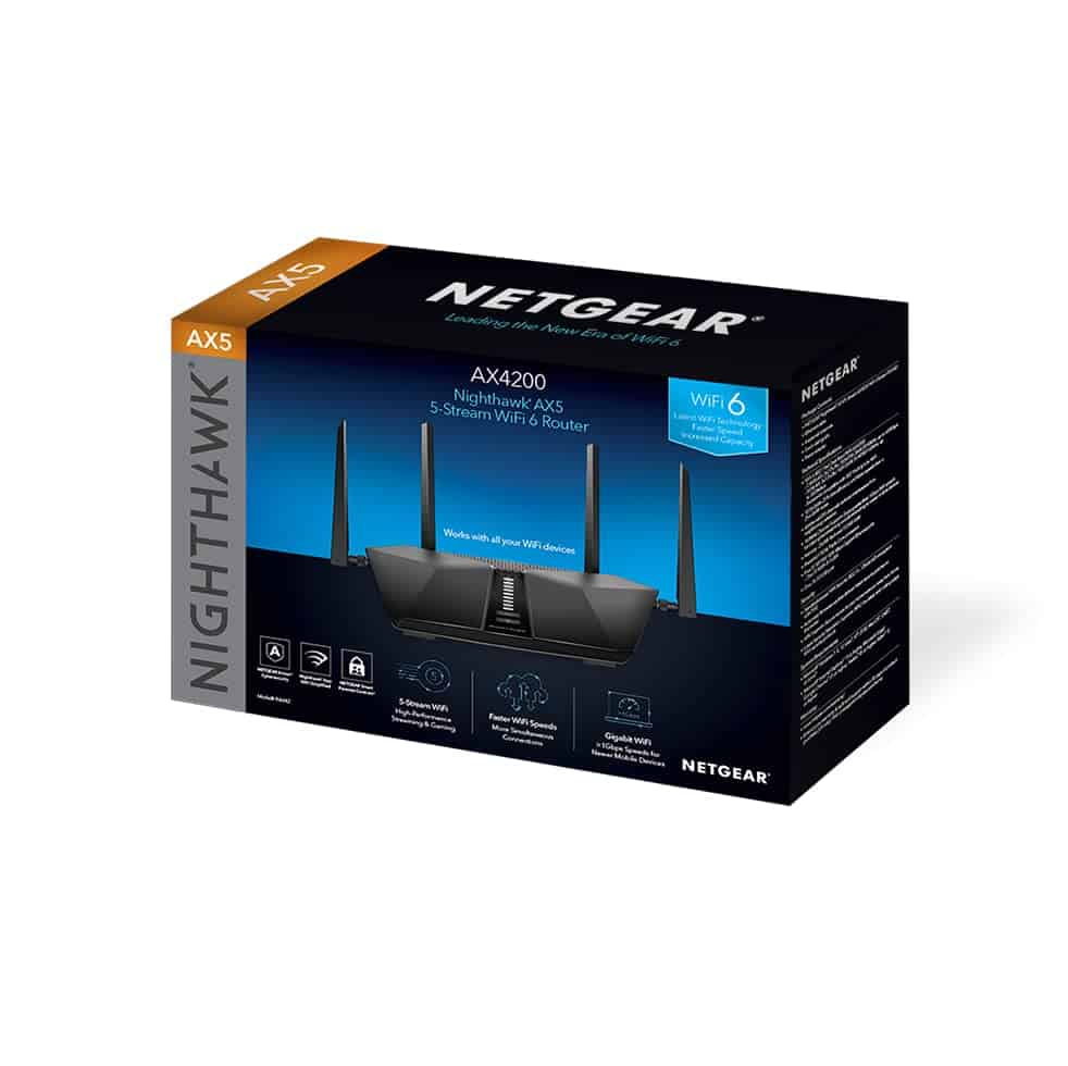 Router Wi-Fi 6 Nighthawk AX5 de 5-Stream AX4200 RAX42-100NAS - Image 4