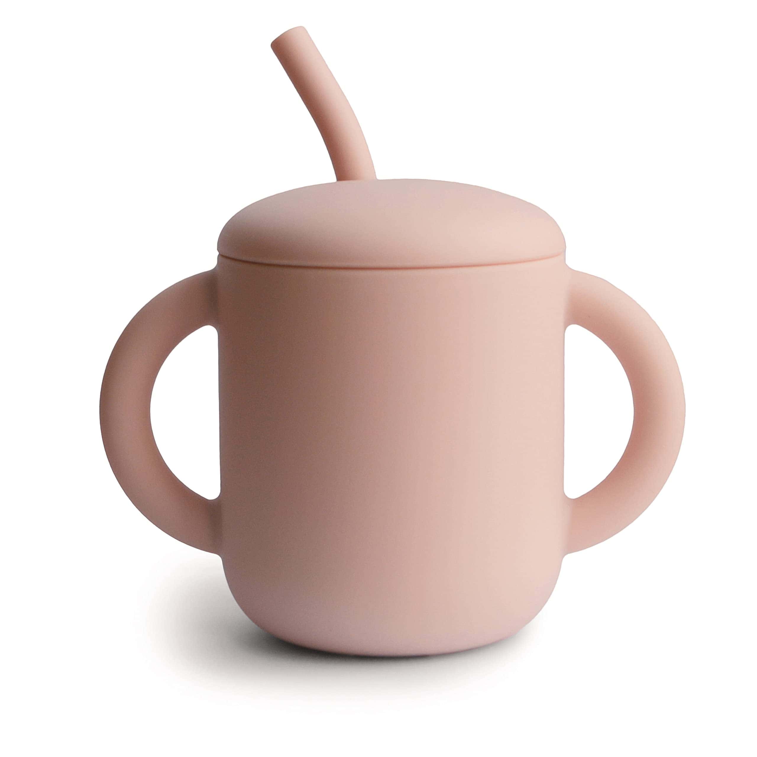 Vaso de entrenamiento de silicona mushie & Popote para