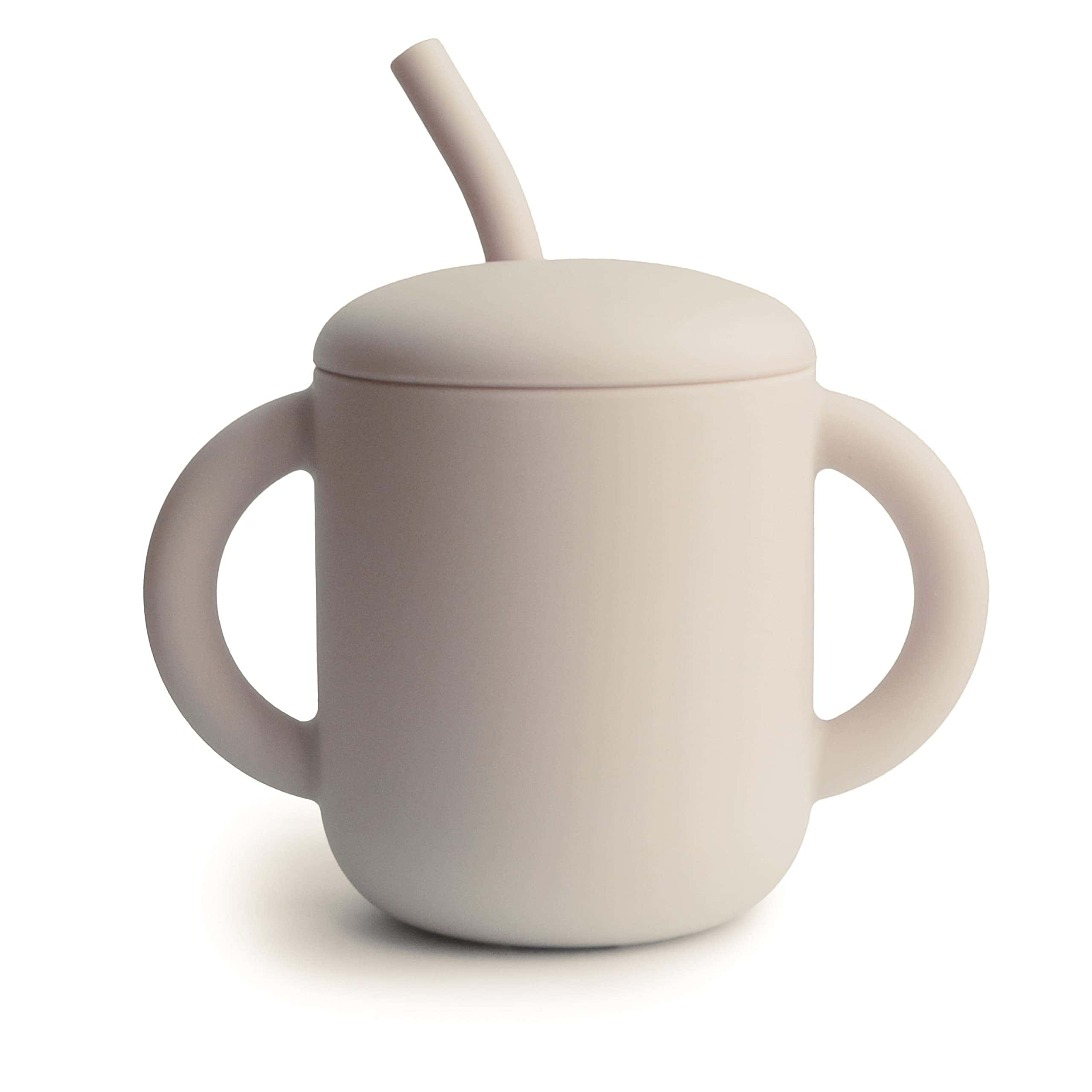 Vaso de Entrenamiento y Popote de Silicona 100% de mushie