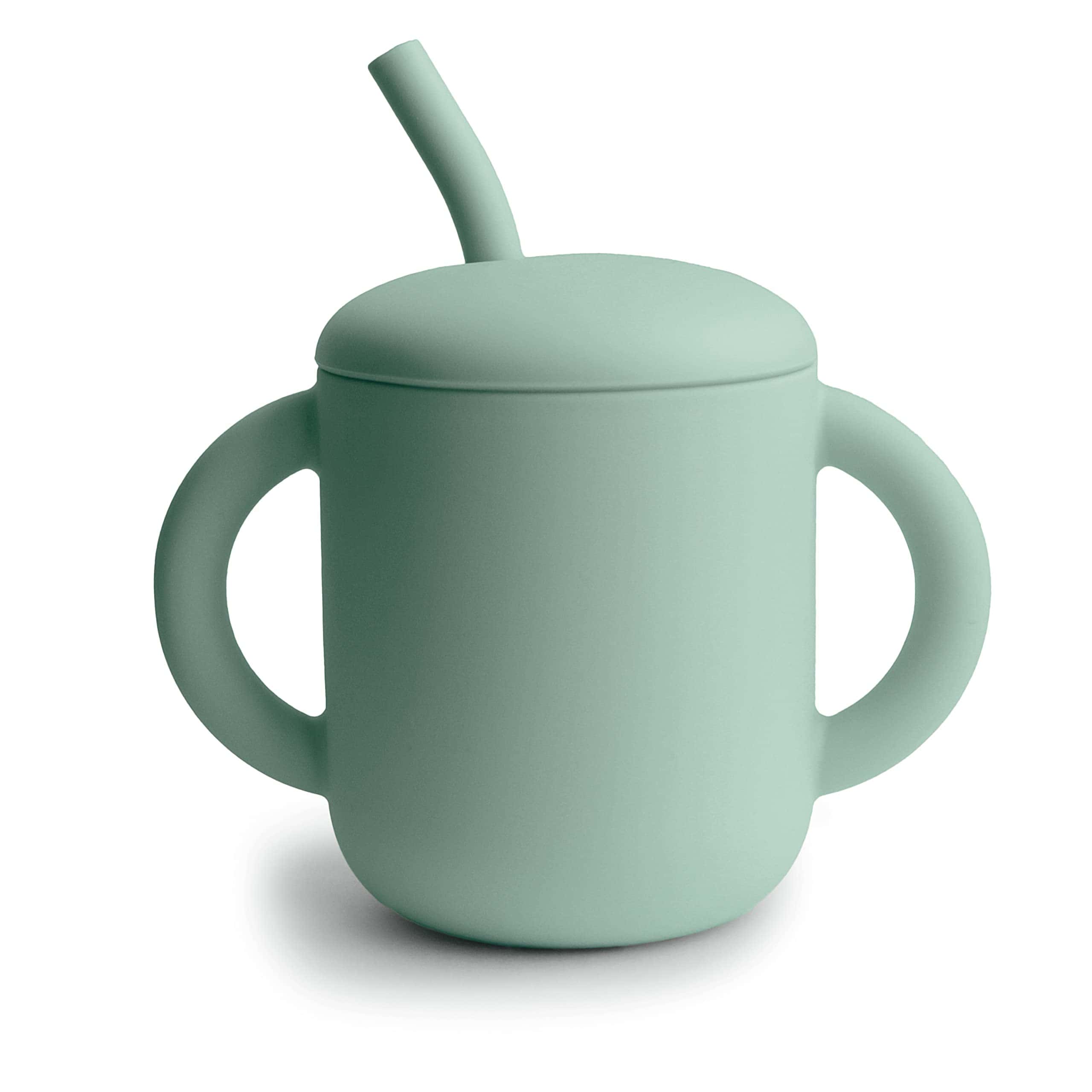 Vaso de Entrenamiento de Silicona al 100% con Pajita para