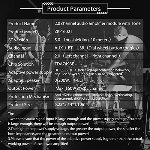 Placa de amplificador de potencia de 320W con Subwoofer 2.0 - Imagen 6