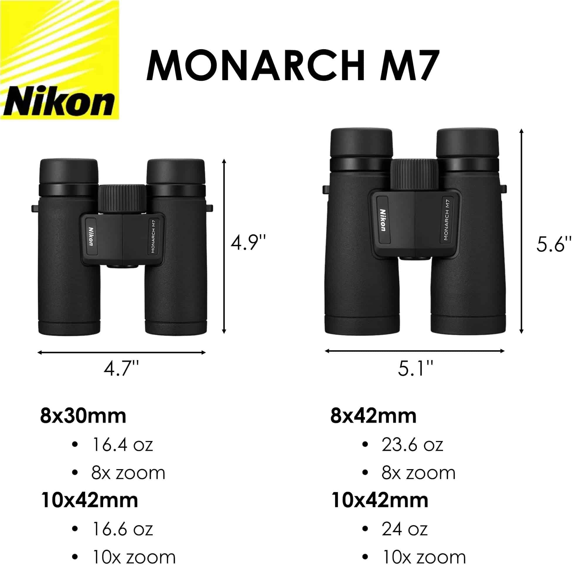 Binoculares Nikon Monarch M7 10x30 (16764) en Negro con - Image 3