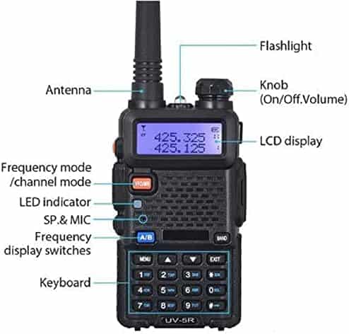 Radio Baofeng UV-5R 2 Vías VHF UHF Paquete de 6 -Negro - Image 3
