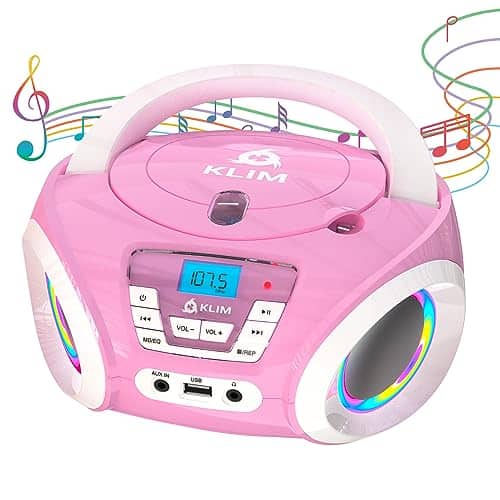 KLIM Candy Kids Reproductor de CD Portátil para Niños -