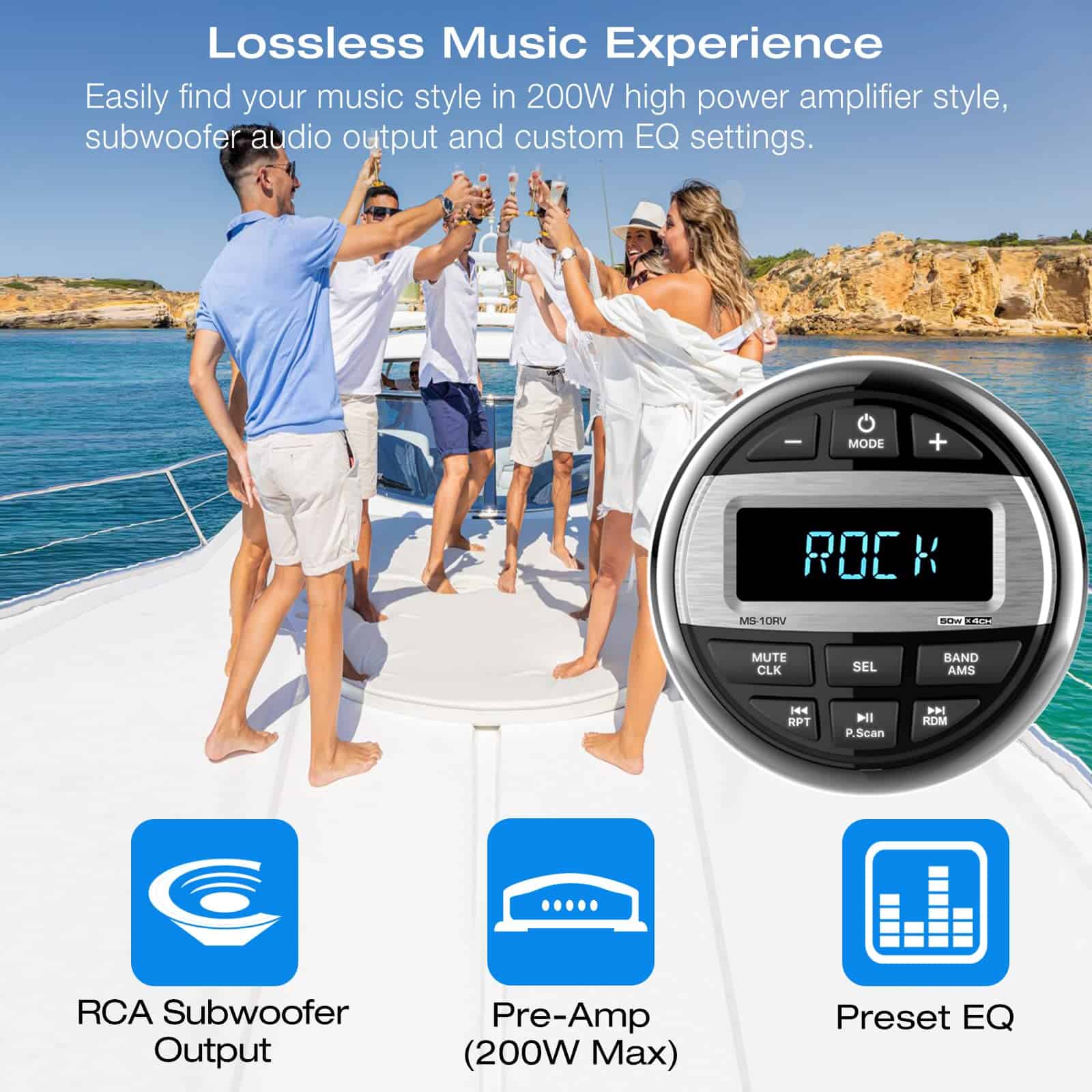 Radio Marino Bluetooth para Bote: Receptor de Audio para - Image 6