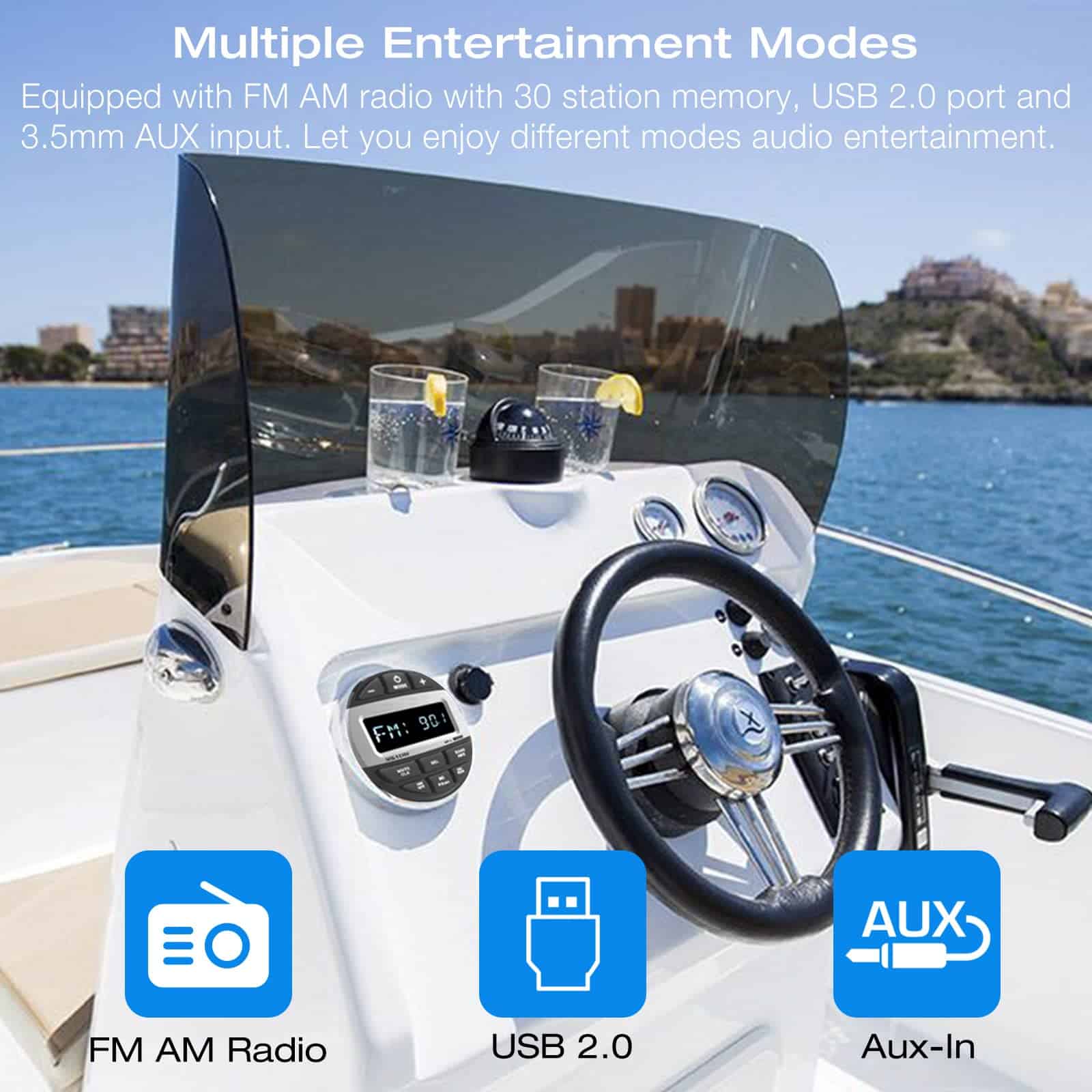 Radio Marino Bluetooth para Bote: Receptor de Audio para - Image 5