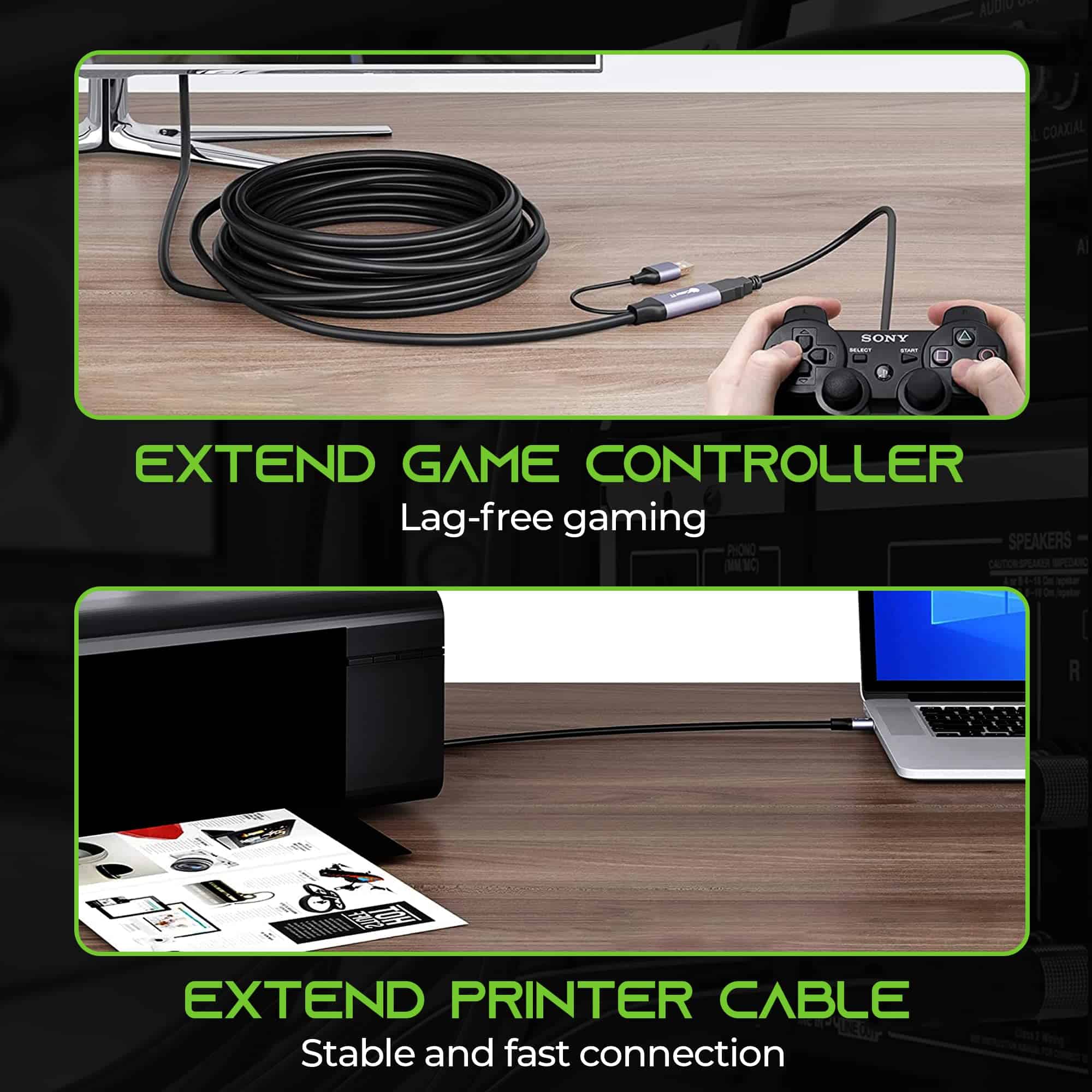 Cable de Extensión Activo USB 3.0 de GEARit (30 pies) - Image 8