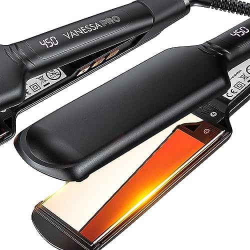 Plancha de Pelo VANESSA PRO 2 Pulgadas para Cabello Grueso,