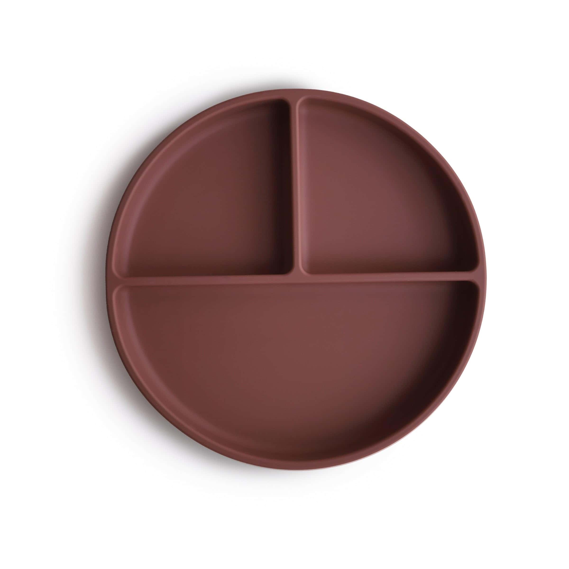 Plato de succión de silicona mushie | Diseño -Woodchuck