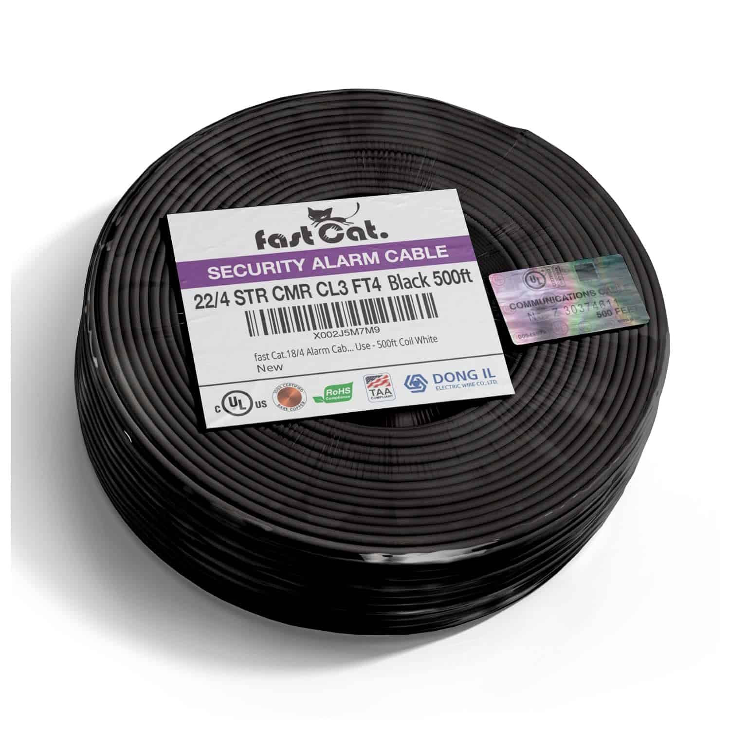 Cable de Seguridad rápido Cat. 22 AWG 4 Conductor STR 500FT