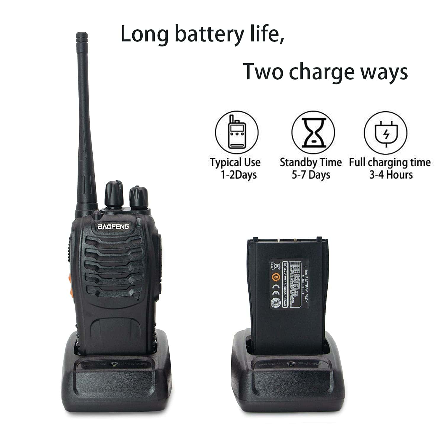 Radios de Dos Vías de Largo Alcance para Adultos, Baofeng - Image 6