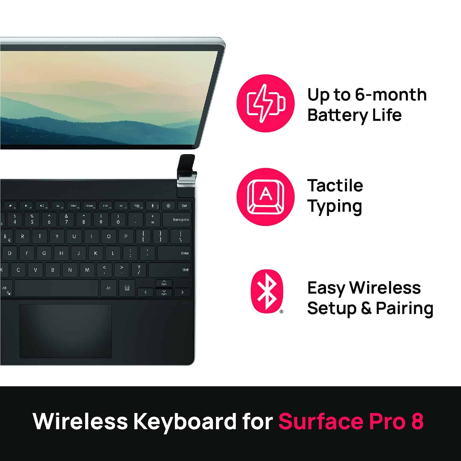 Teclado inalámbrico Brydge Microsoft Surface Pro+ con - Imagen 3