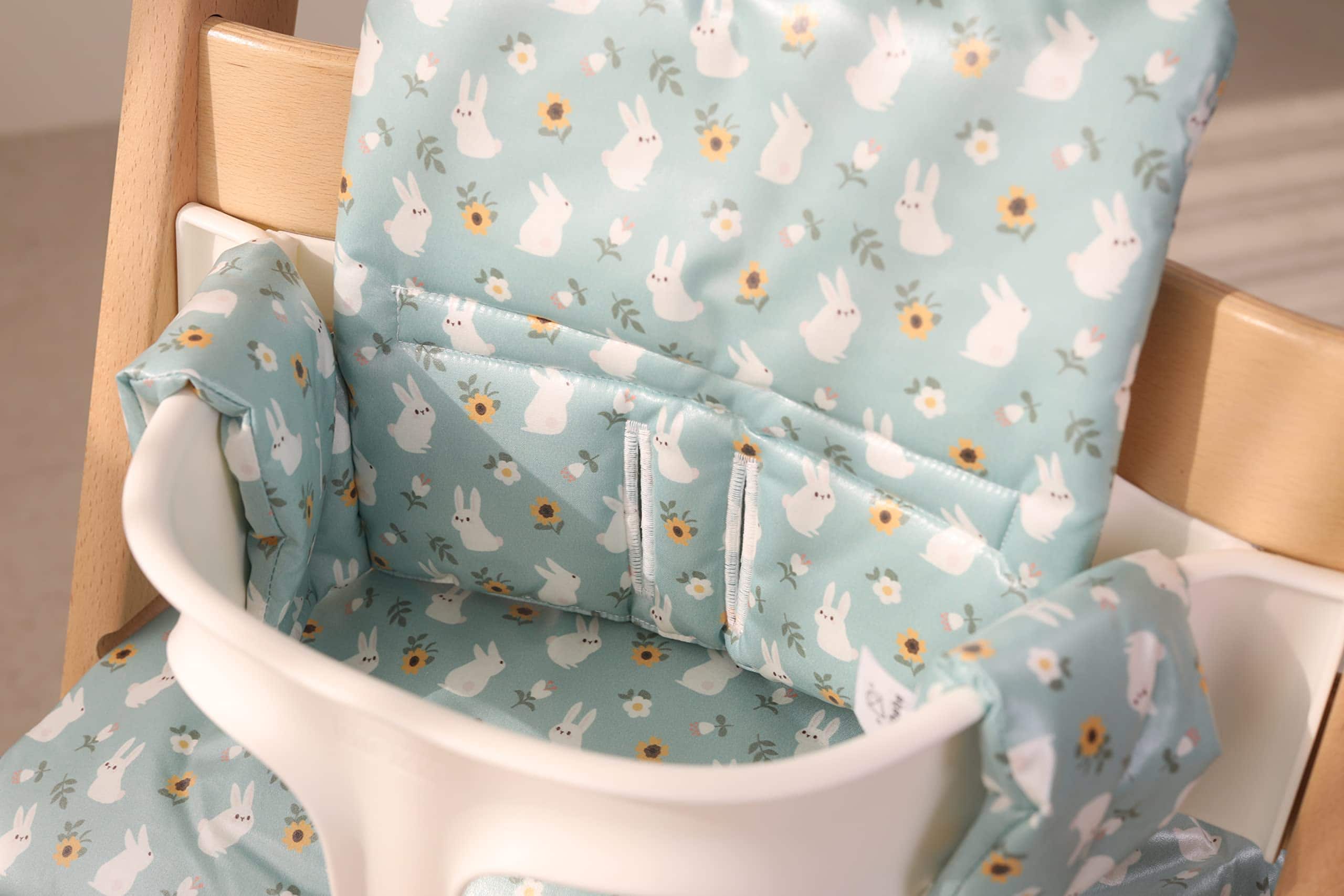 Set de Cojines Impermeables y Compatibles -Mint Bunny - Imagen 10
