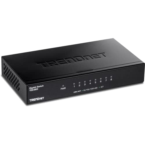 Conmutador Ethernet TRENDnet TEG-S83 8 Puertos RJ-45 Gigabit